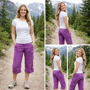 KÜHL Mountain Culture Purple Hiking Capri Pants Women’s Size 10 Outdoor